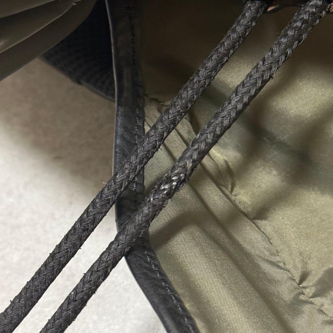 【DIESEL ディーゼル】バックパック　オールレザー　本革　ロゴプレート