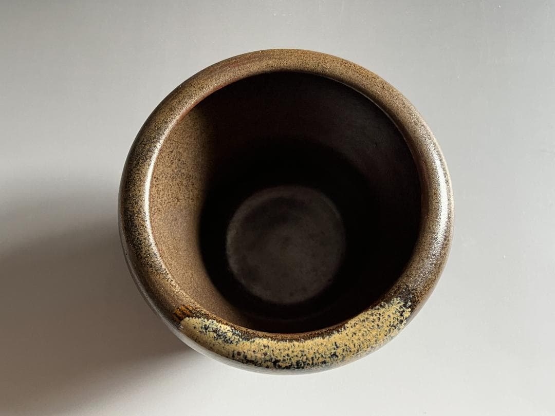 久田宗也書付　陽炎園　膳所焼　箪瓢　建水　茶道具　表千家