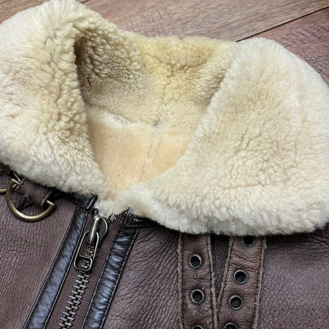 極美品B-3 ムートンフライトジャケット　サイズM レザー　本革