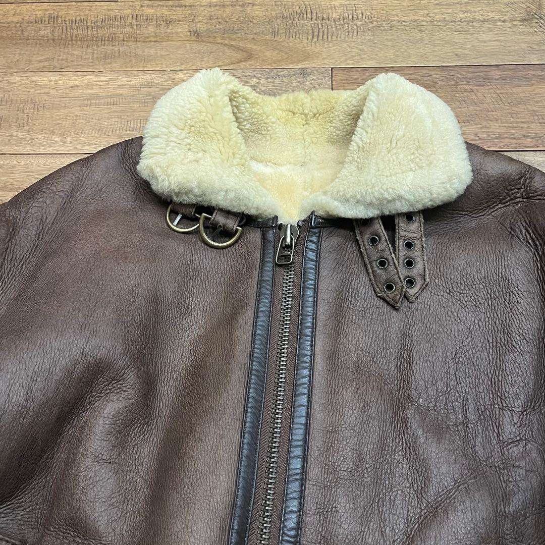 極美品B-3 ムートンフライトジャケット　サイズM レザー　本革