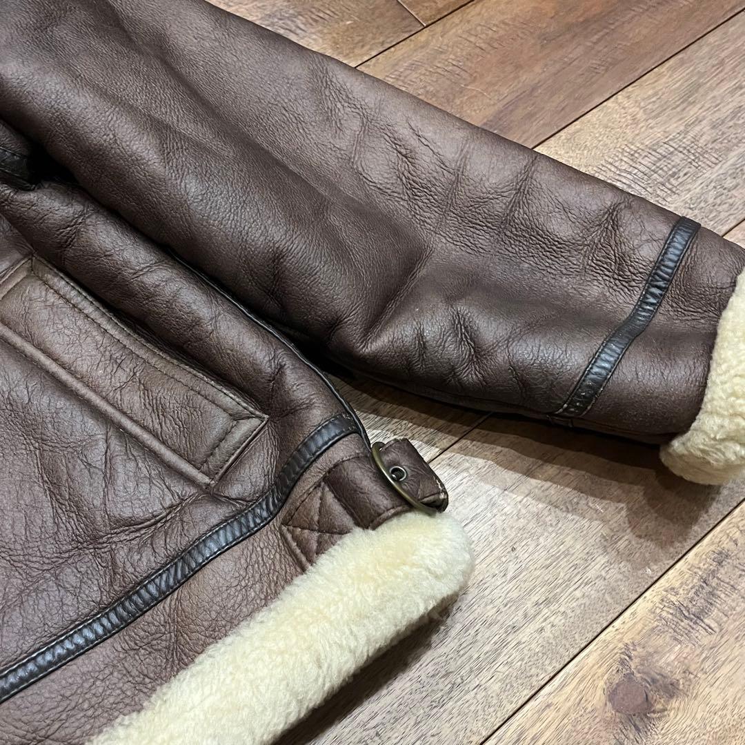 極美品B-3 ムートンフライトジャケット　サイズM レザー　本革