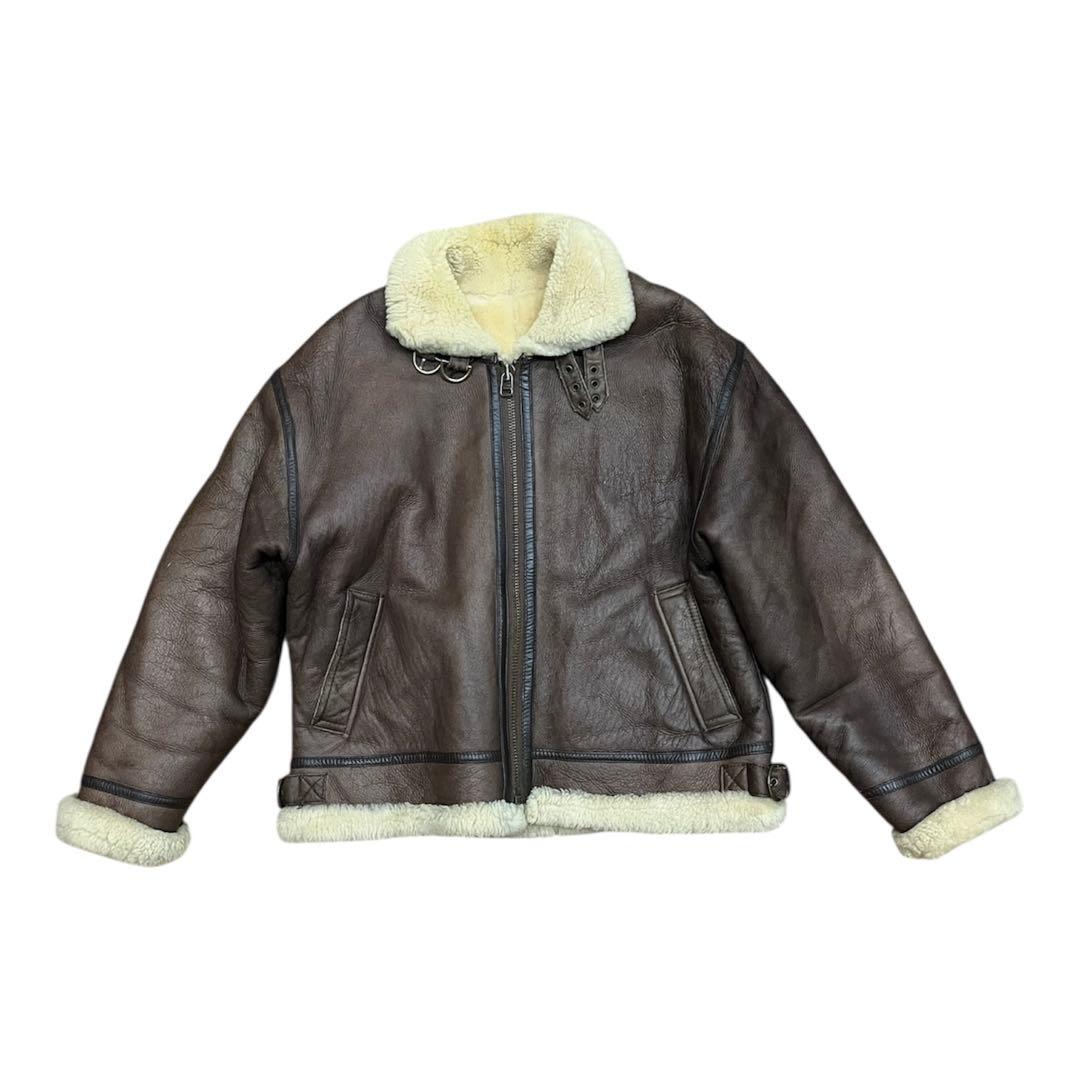 極美品B-3 ムートンフライトジャケット　サイズM レザー　本革