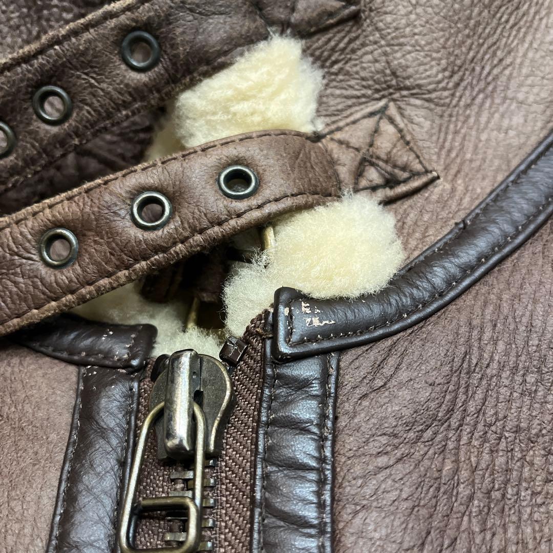 極美品B-3 ムートンフライトジャケット　サイズM レザー　本革