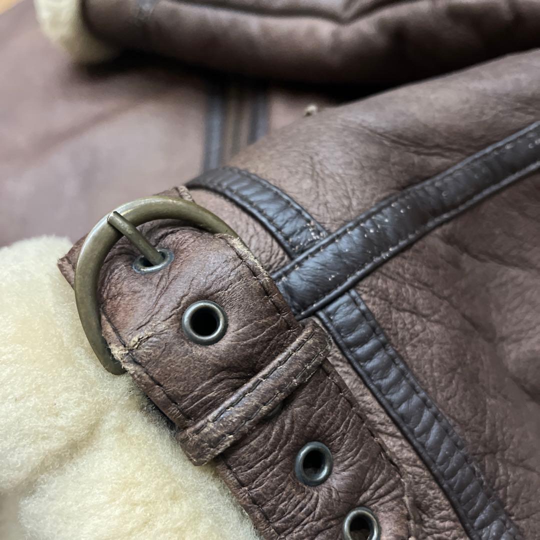 極美品B-3 ムートンフライトジャケット　サイズM レザー　本革