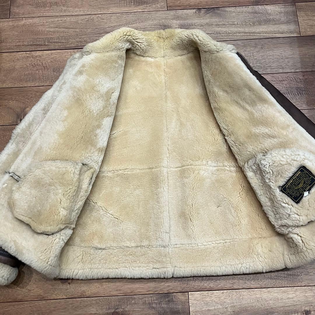 極美品B-3 ムートンフライトジャケット　サイズM レザー　本革