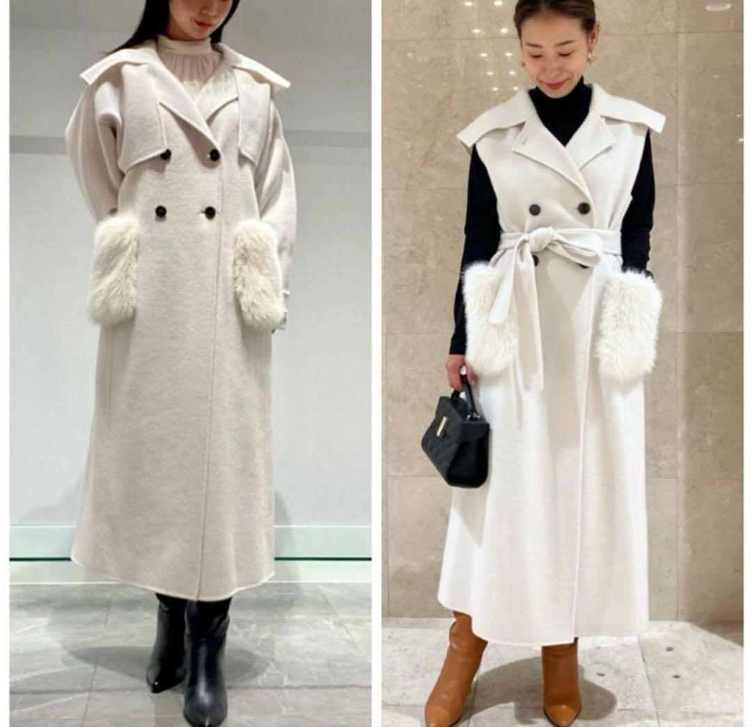 セルフォード　CELFORD 3way リバートレンチコート　白