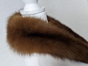 202 SOBOL　ロシアンセーブル　フルスキン　ティペット　マフラー　毛皮