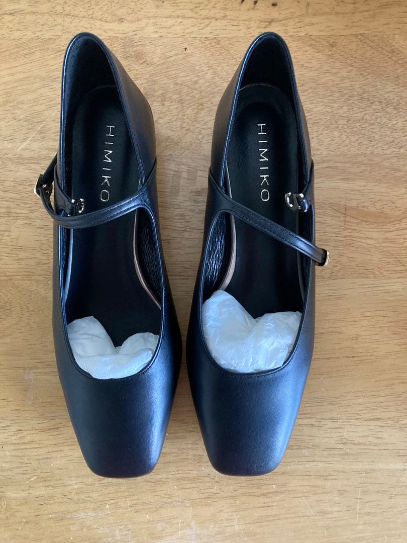 新品ヒミコ 【25SS】スクエアトゥメリージェーンパンプス/651111