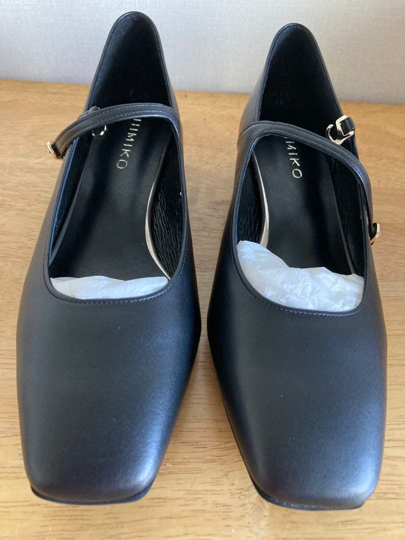 新品ヒミコ 【25SS】スクエアトゥメリージェーンパンプス/651111