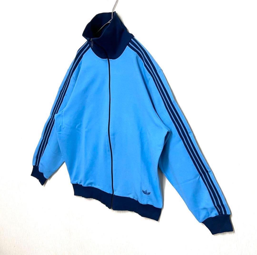 【希少6号‼️】 adidasトラックジャケット デサント製 青 小松菜奈 古着