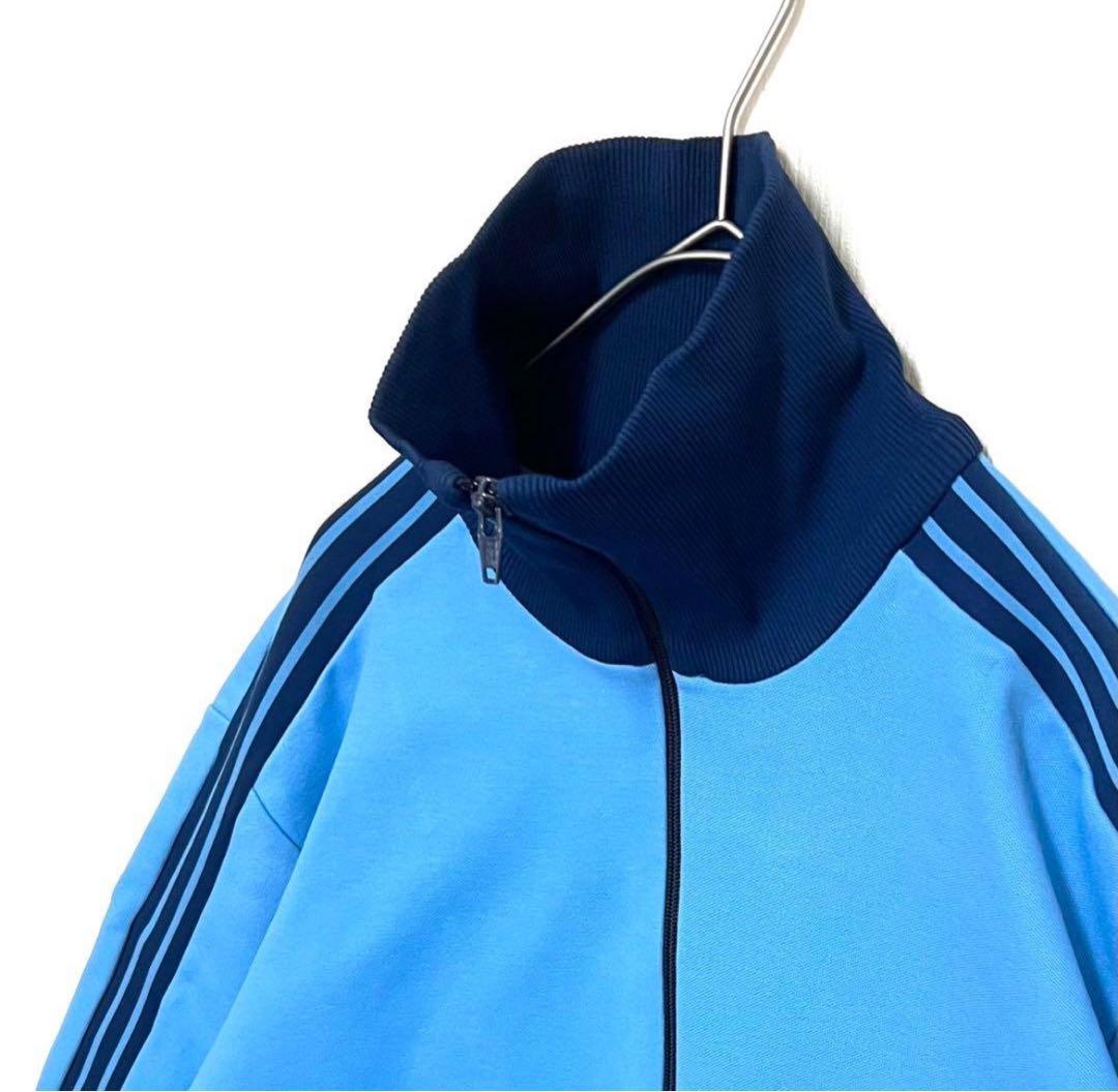 【希少6号‼️】 adidasトラックジャケット デサント製 青 小松菜奈 古着