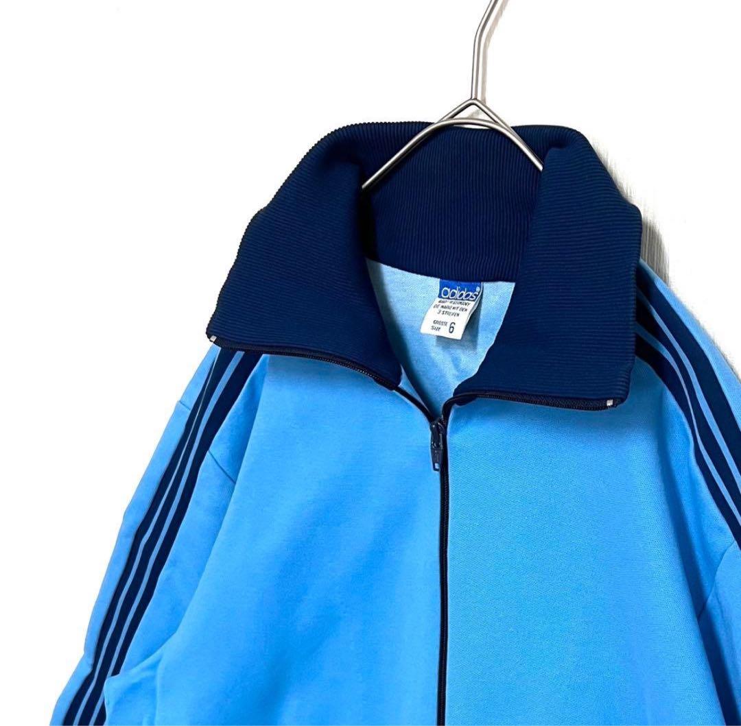 【希少6号‼️】 adidasトラックジャケット デサント製 青 小松菜奈 古着