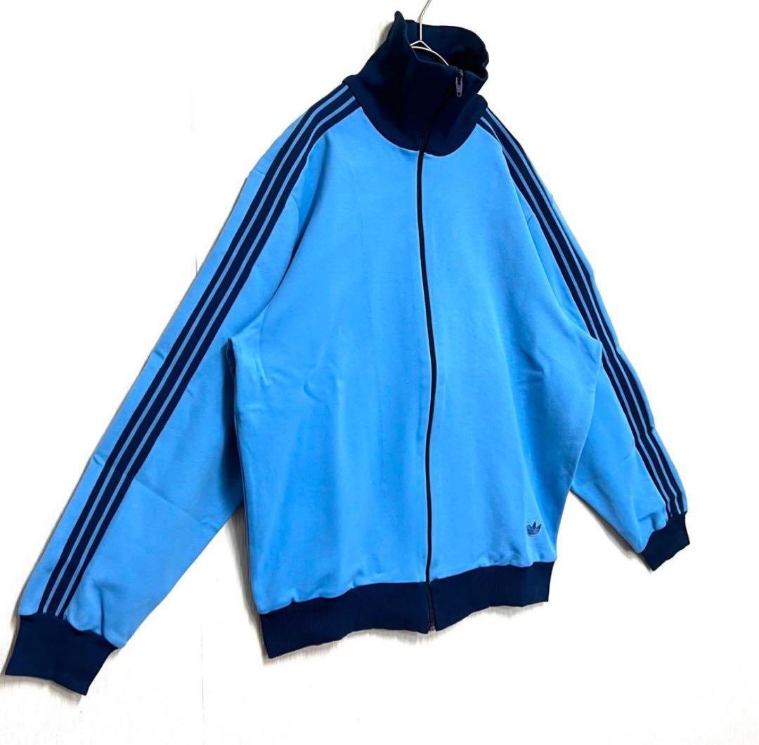 【希少6号‼️】 adidasトラックジャケット デサント製 青 小松菜奈 古着