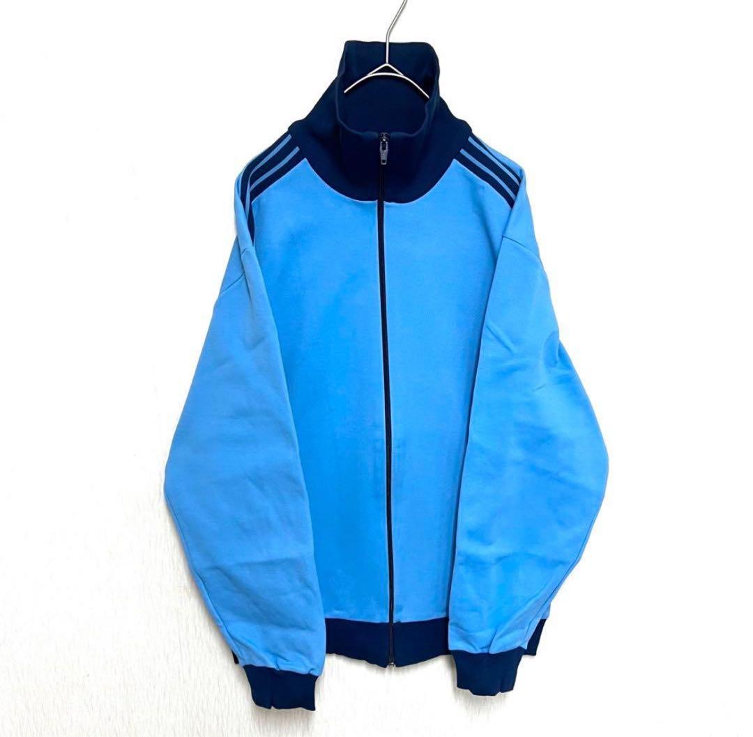 【希少6号‼️】 adidasトラックジャケット デサント製 青 小松菜奈 古着