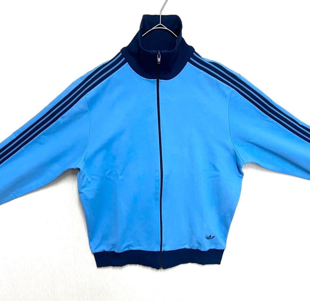 【希少6号‼️】 adidasトラックジャケット デサント製 青 小松菜奈 古着