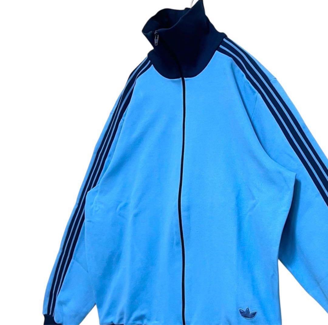 【希少6号‼️】 adidasトラックジャケット デサント製 青 小松菜奈 古着