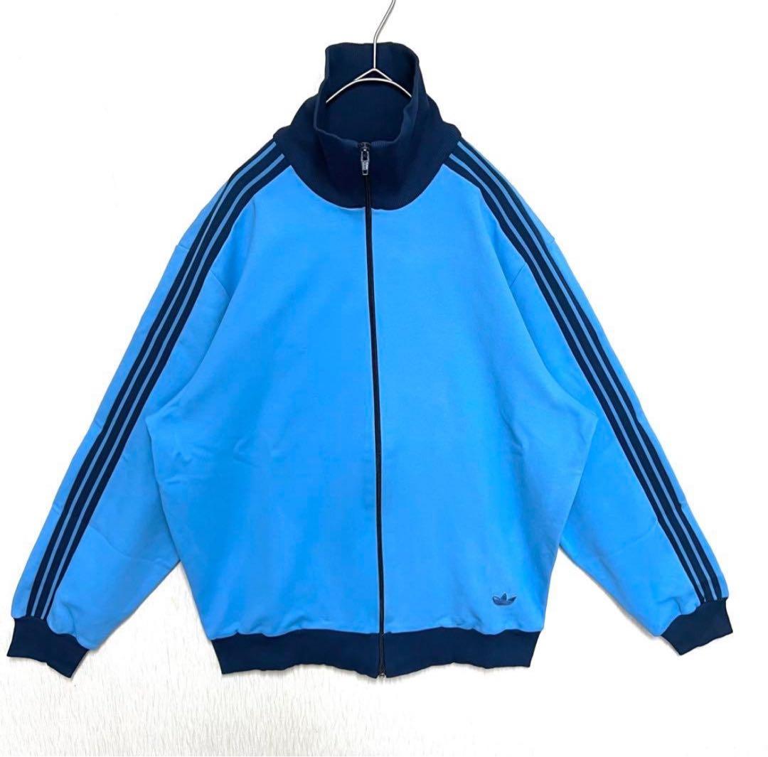 【希少6号‼️】 adidasトラックジャケット デサント製 青 小松菜奈 古着