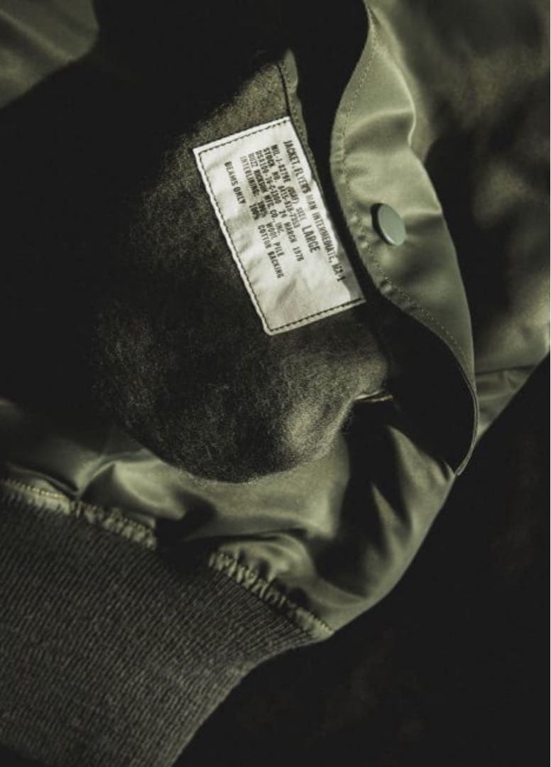 【別注】BUZZ RICKSON'S / MA-1 E-Type “1976\"