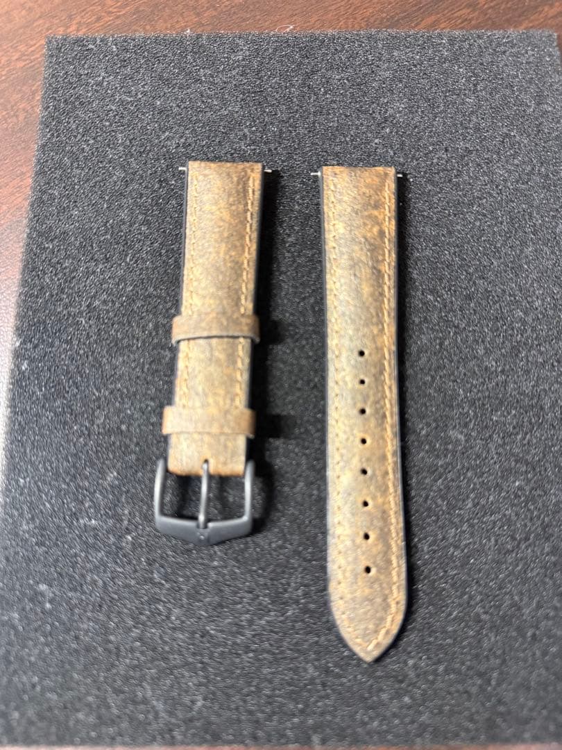 ヒルシュ　ストーン　ブラウン　腕時計　レザーベルト