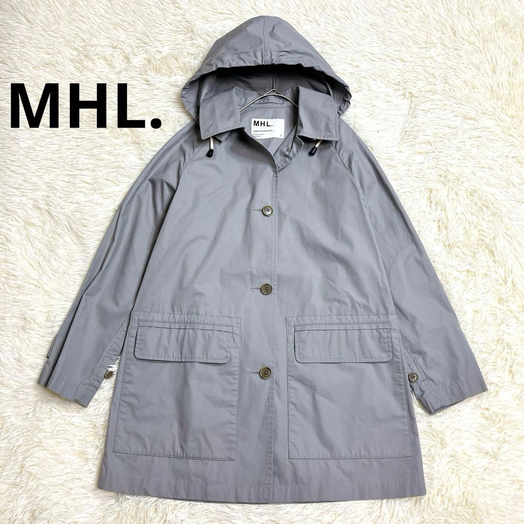 ✨美品✨マーガレットハウエル　MHL. フーデットコート　ステンカラーコート 春