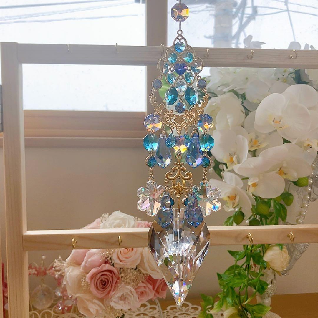 ままだま♪様♡*.スワロフスキー♡サンキャッチャー4点♡チャーム♡キーホルダー♡