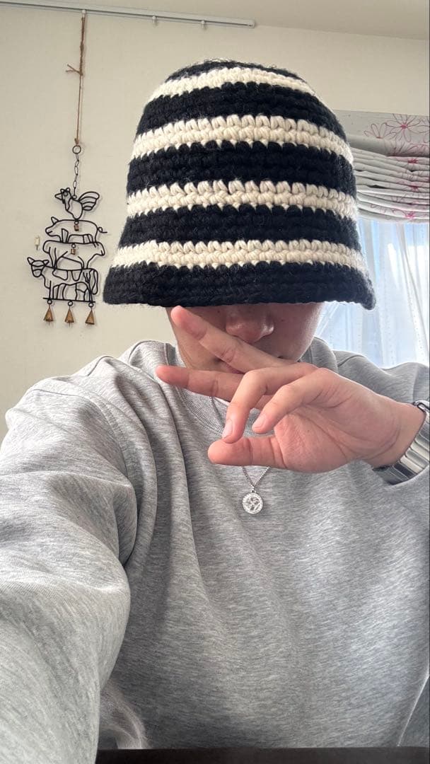 登坂広臣着用 STUSSY SWIRL KNIT BUCKET HAT