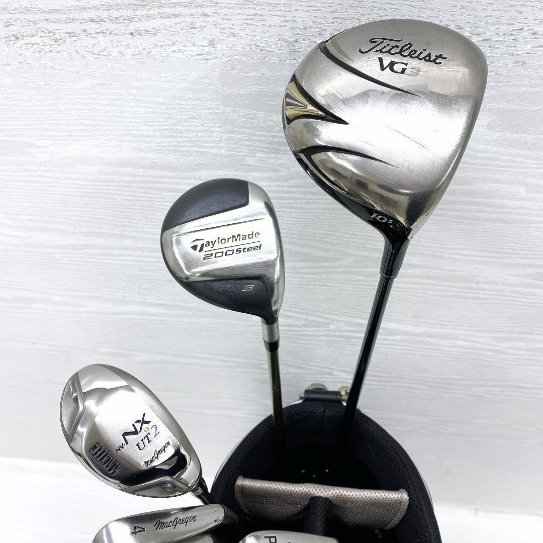 テーラーメイド タイトリスト メンズ ゴルフクラブ 初心者 セット SR