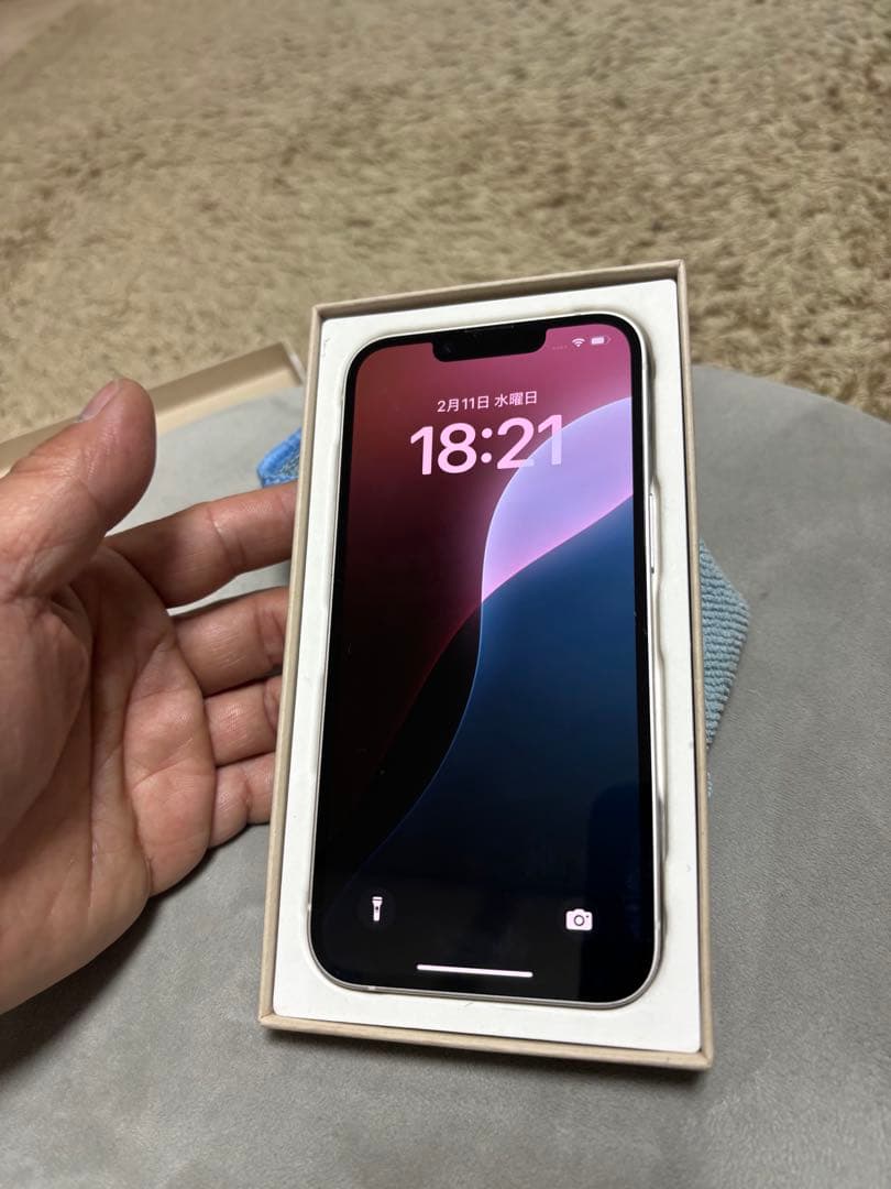 美品　iphone 本体 14 128 背面新品