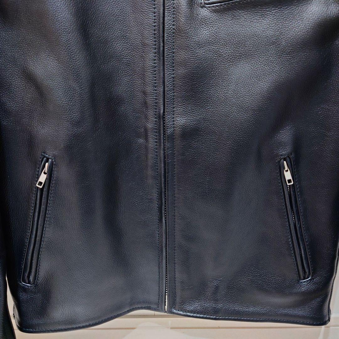 試着保管 ルーキーレザーズ ライダースジャケット ライダース LL 黒 革ジャン