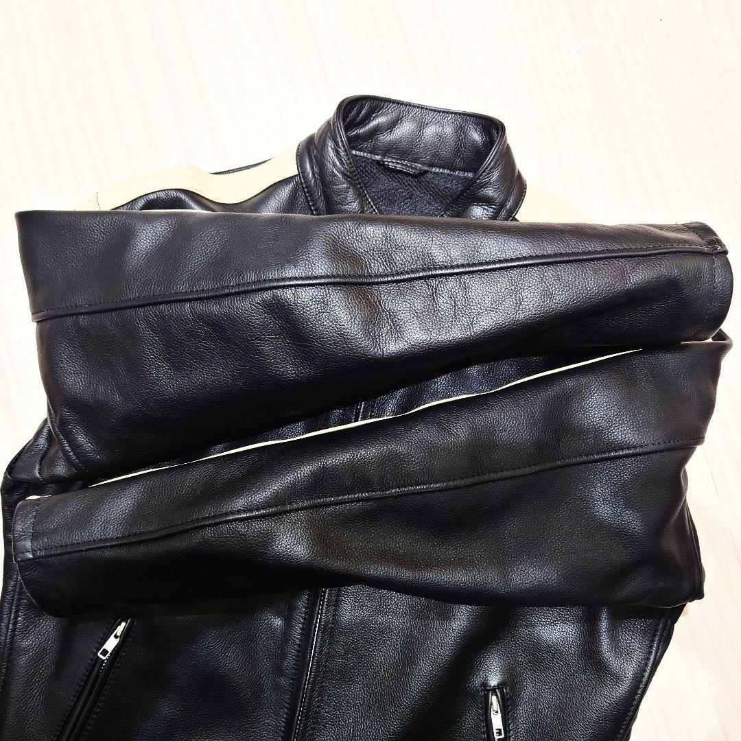 試着保管 ルーキーレザーズ ライダースジャケット ライダース LL 黒 革ジャン