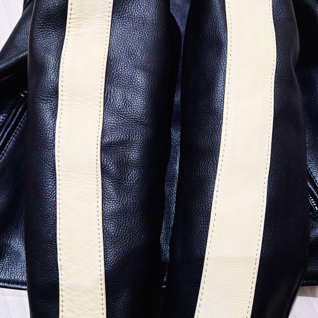 試着保管 ルーキーレザーズ ライダースジャケット ライダース LL 黒 革ジャン