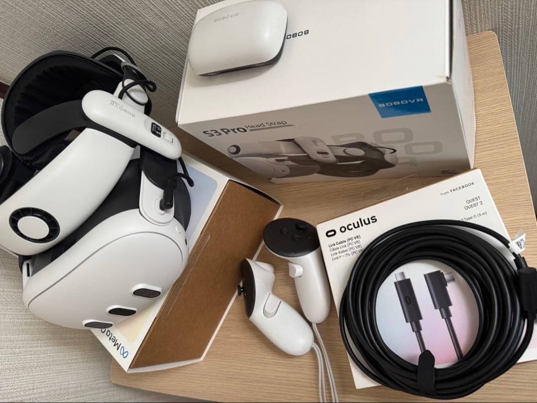  Quest 3 ヘッドセット、ストラップ、Linkケーブル【期間限定】