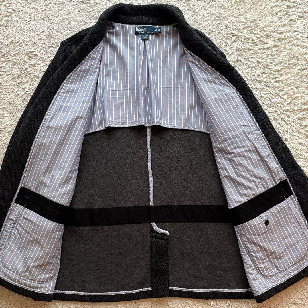 ★特大 3XL★ ポロ ラルフローレン テーラード ジャケット ヘリンボーン