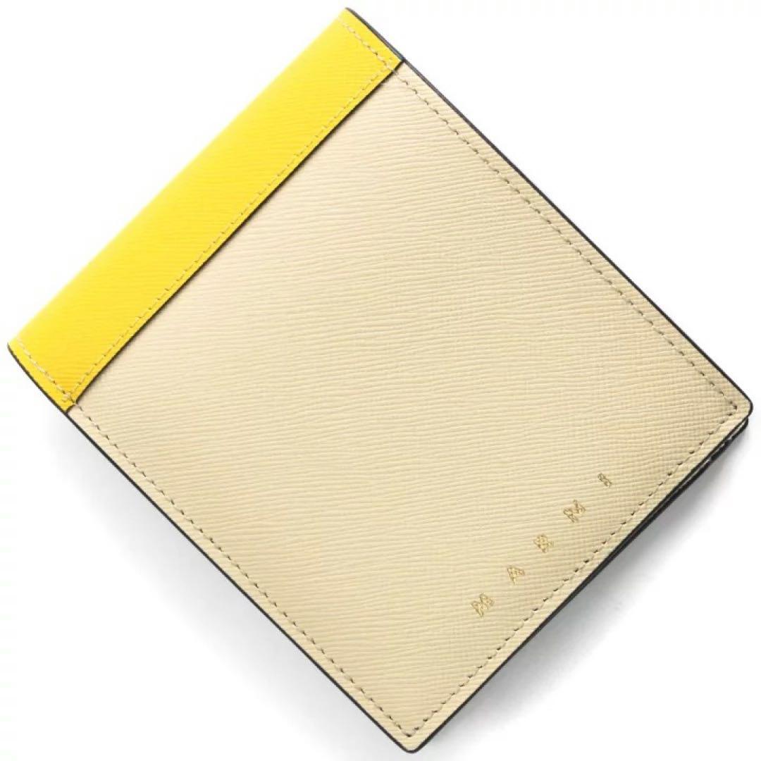 マルニ 二つ折り財布 ミニ財布 MARNI PFMI0003L0 LV520 黄