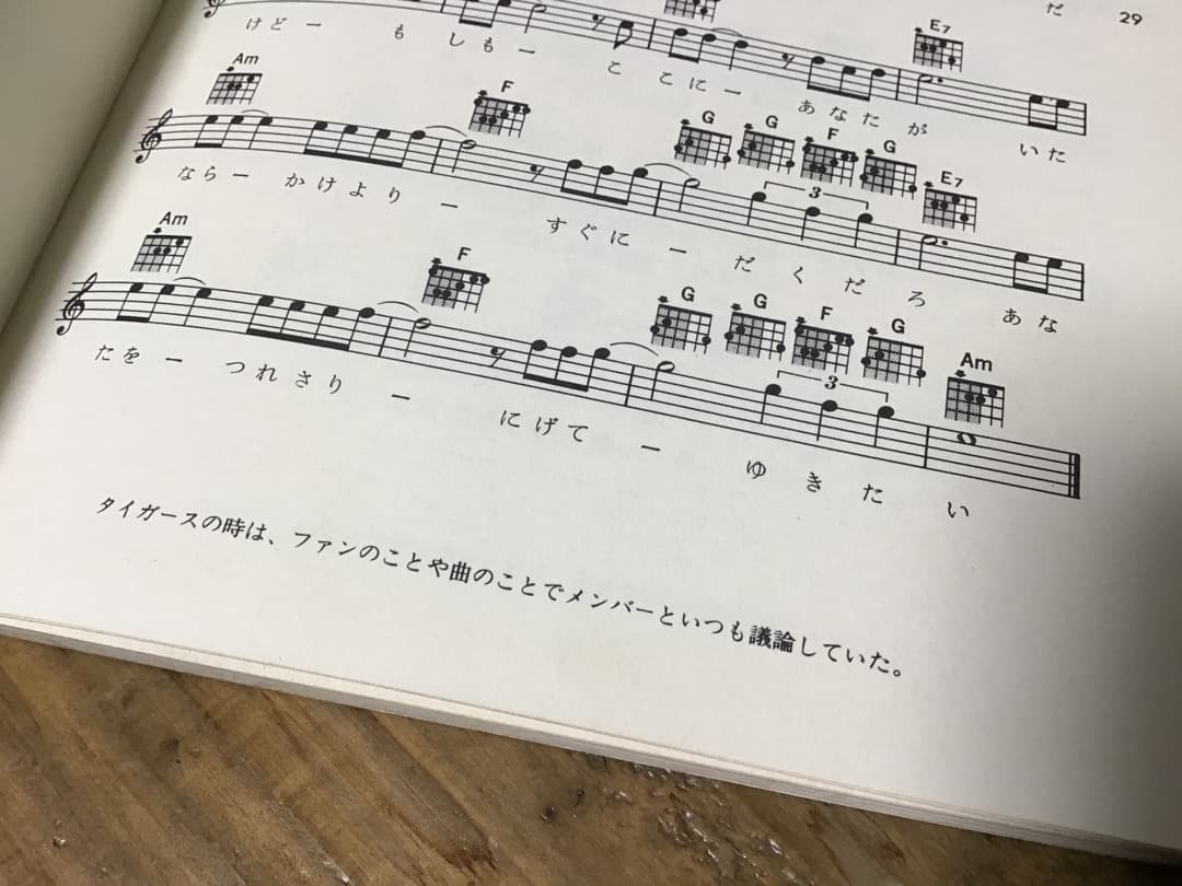 ★楽譜/沢田研二/ビッグヒットコレクション/メロディー新書