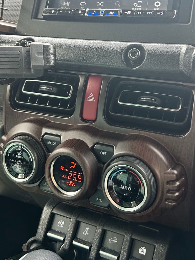 ジムニー エアコンパネルガーニッシュ JB64 JB74 木目調