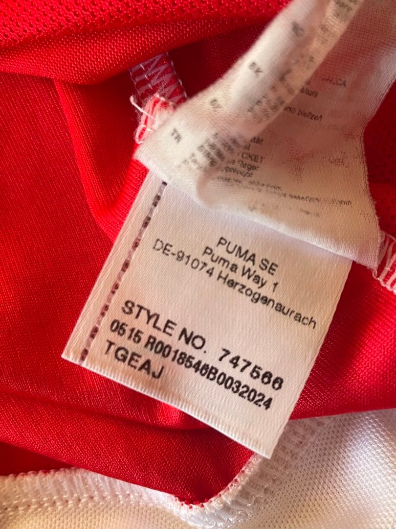 プーマプレミアリーグ15 16アーセナルFCサッカーユニフォームホームエジル赤白