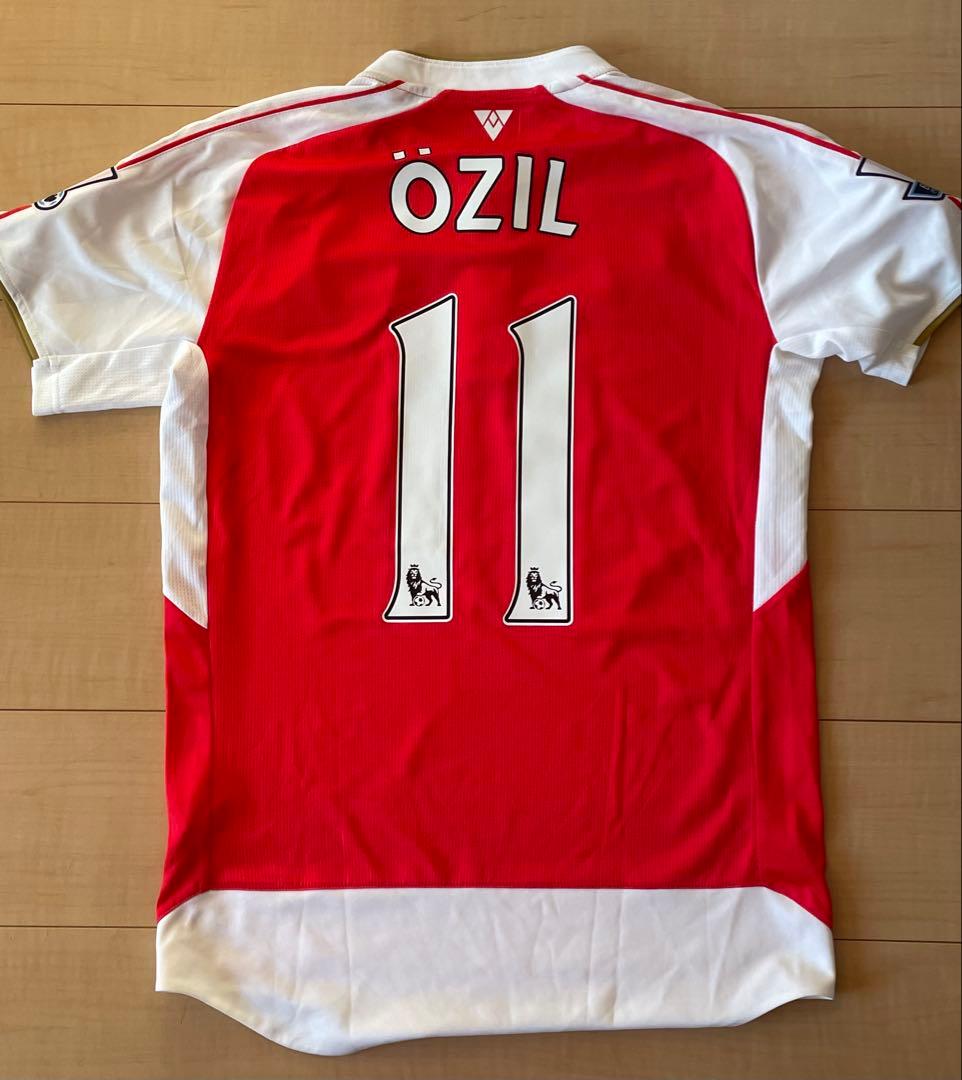 プーマプレミアリーグ15 16アーセナルFCサッカーユニフォームホームエジル赤白