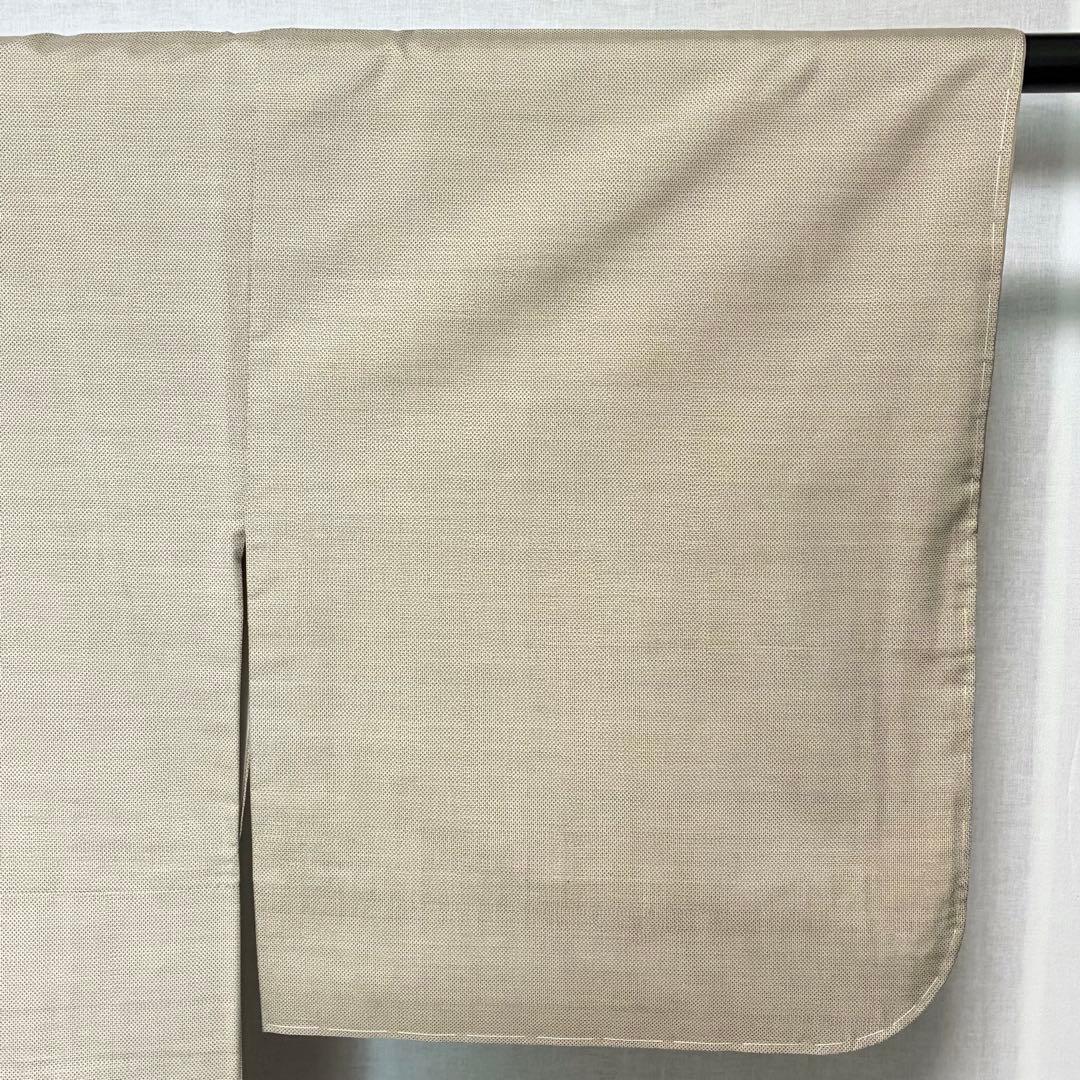 D189 本場白大島紬　恵大島　白恵泥　証紙　正絹着物　袷　しつけ糸未使用極美品