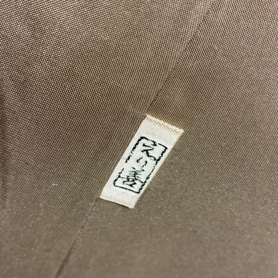 D189 本場白大島紬　恵大島　白恵泥　証紙　正絹着物　袷　しつけ糸未使用極美品