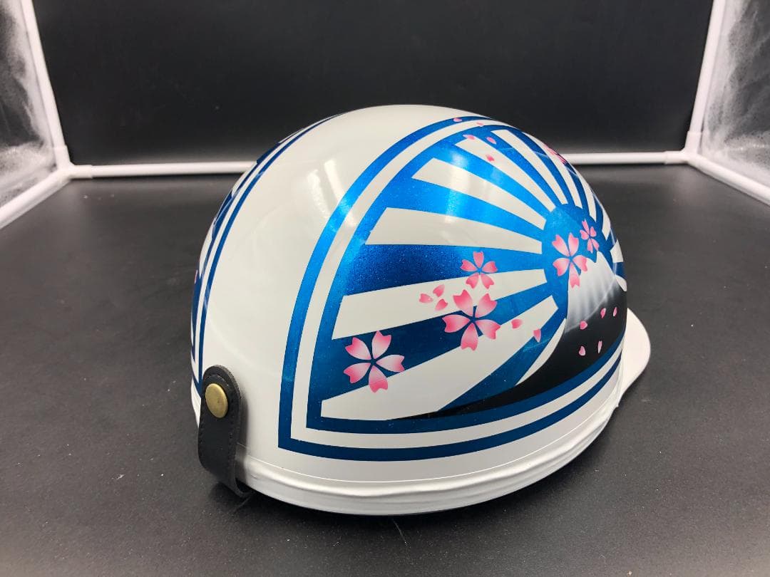 コルク半　カスタム　富士日章　マジック　ホワイトブルー　ラメ　桜　高級クリヤ