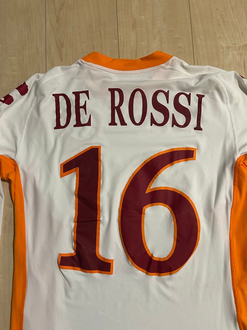 ビンテージ 選手支給品 セリエA ASローマ デ・ロッシ ユニフォーム 証明書付