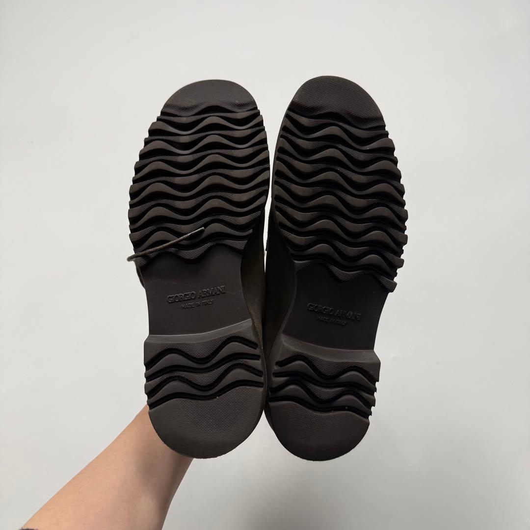 靴 2000s Giorgio Armani suede leather shoes