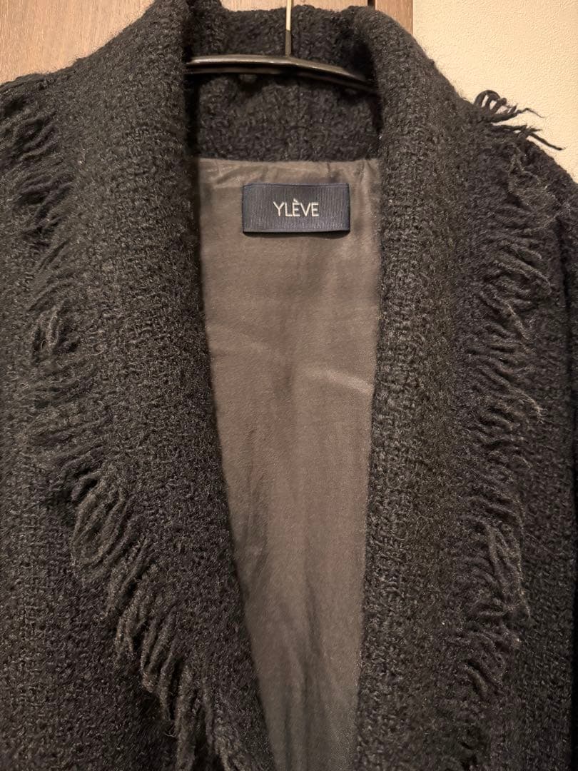 YLÈVEイレーヴ ツイードカラーショールガウンコート