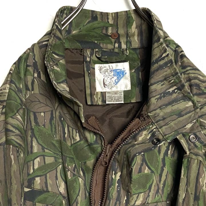 USA古着 迷彩 リアルツリー ミリタリージャケット 緑 XL ブルゾン