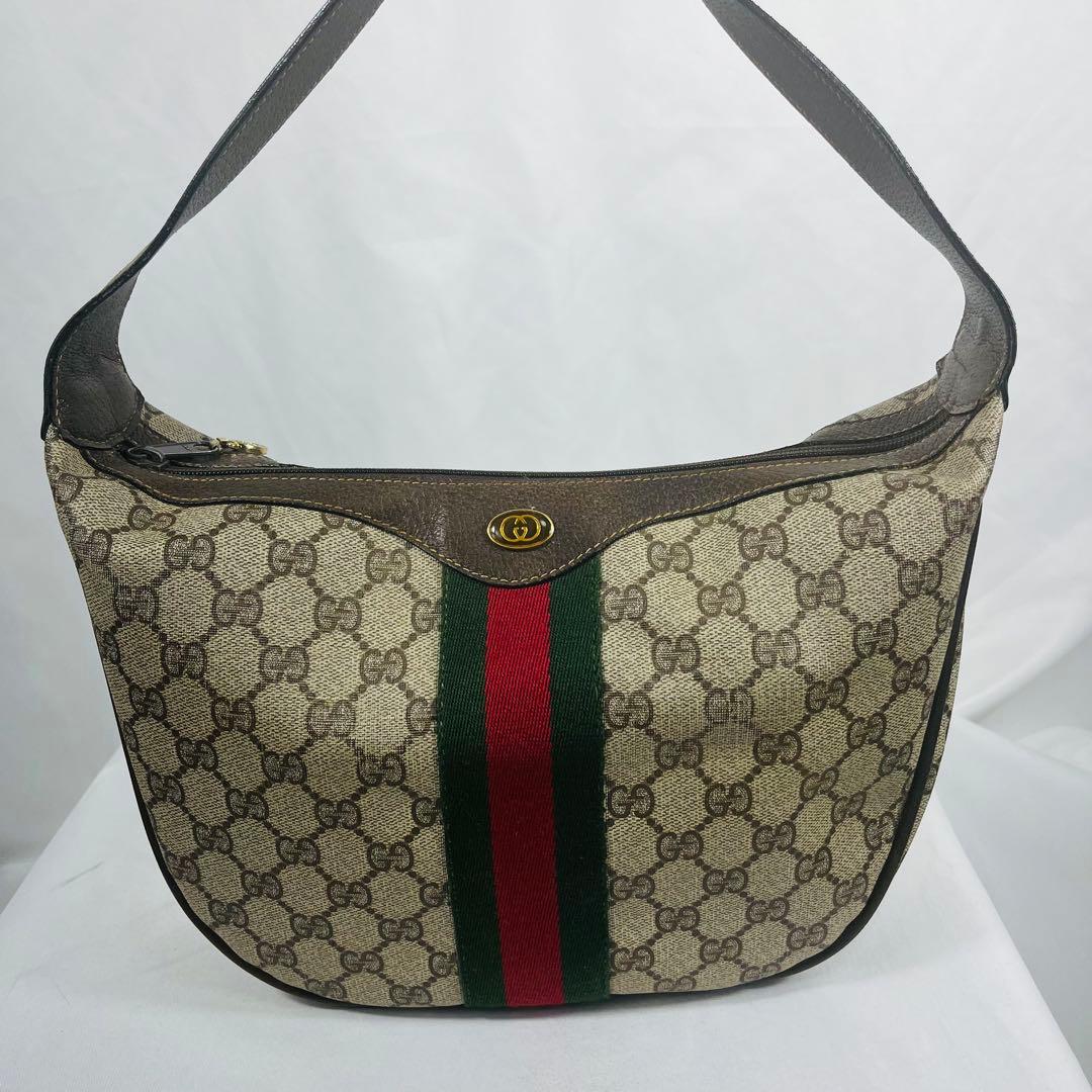GUCCI グッチ　シェリーライン　ショルダーバッグ　PVC