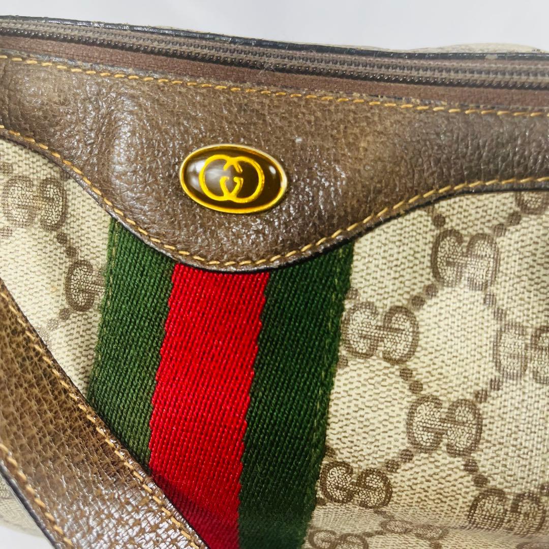 GUCCI グッチ　シェリーライン　ショルダーバッグ　PVC