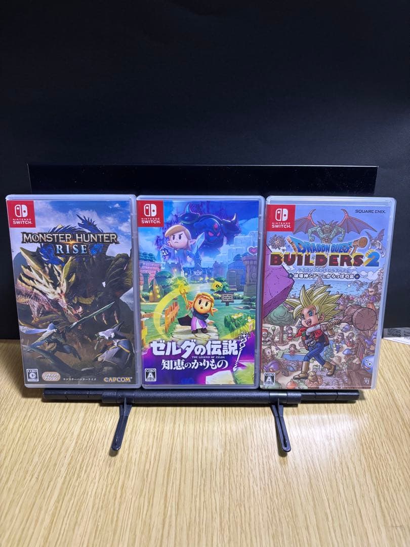 モンスターハンターライズ 、ゼルダの伝説、ドラゴンクエストビルダーズ2