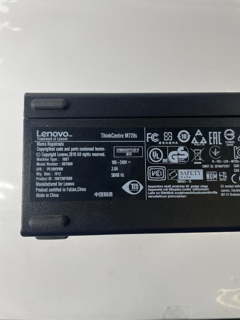 Lenovo ThinkCentre M720s 8世代i5/500G/12GB