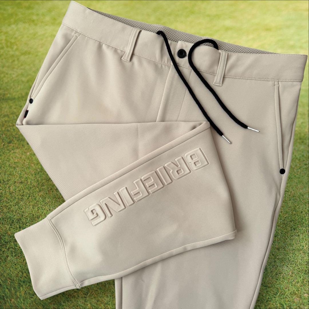 極美品　ブリーフィング　3Dロゴ　　ジョガーパンツ　XL〜XXL相当　ベージュ